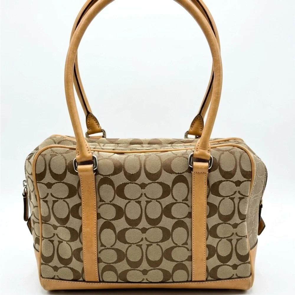Coach Vintage Signature Satchel Handbag Y2K